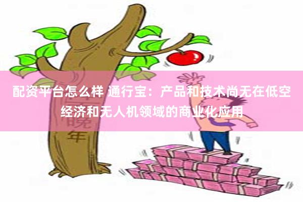 配资平台怎么样 通行宝：产品和技术尚无在低空经济和无人机领域的商业化应用