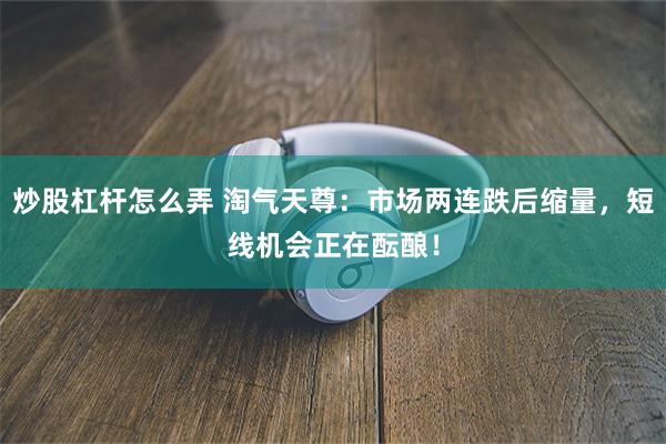 炒股杠杆怎么弄 淘气天尊：市场两连跌后缩量，短线机会正在酝酿！