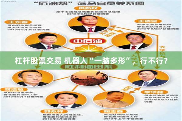 杠杆股票交易 机器人“一脑多形”,行不行?