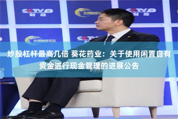 炒股杠杆最高几倍 葵花药业：关于使用闲置自有资金进行现金管理的进展公告